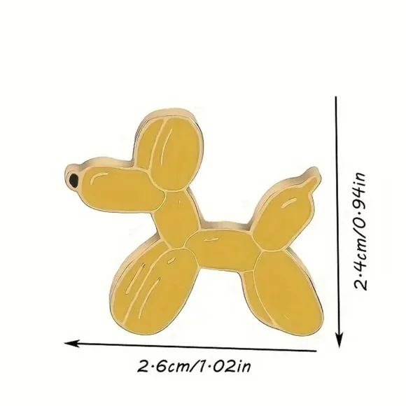 **Cute cartoon sausage dog enamel pin** - Picture 4 of 5